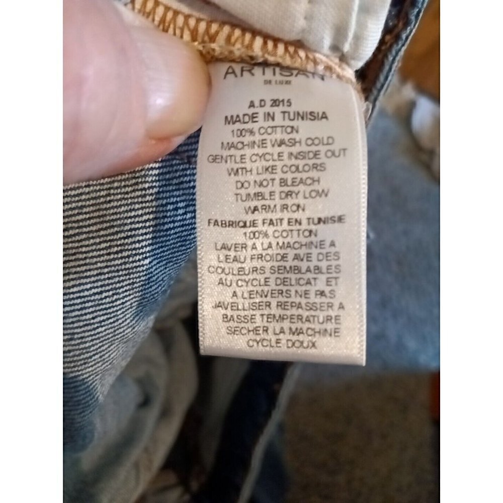 Artisan de Luxe Size 25 Destroyed Jeans Premium 29.5 x 30 - Picture 14 of 15